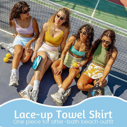 Lace-up Towel Skirt