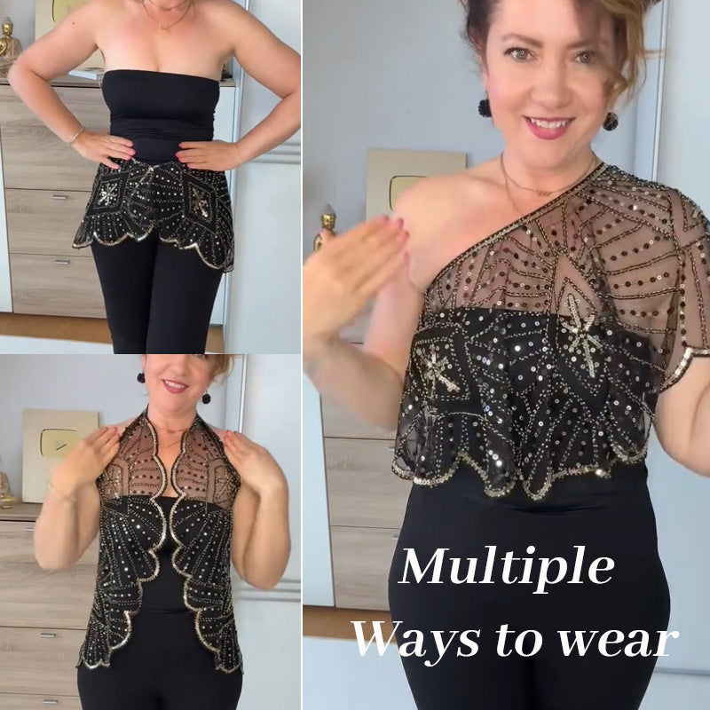 Sequin Beaded Cape
