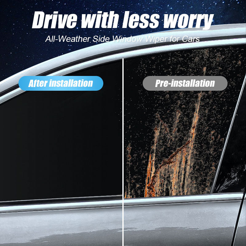 🚗 All-Weather Side Window Wiper for Cars(1 Pair)