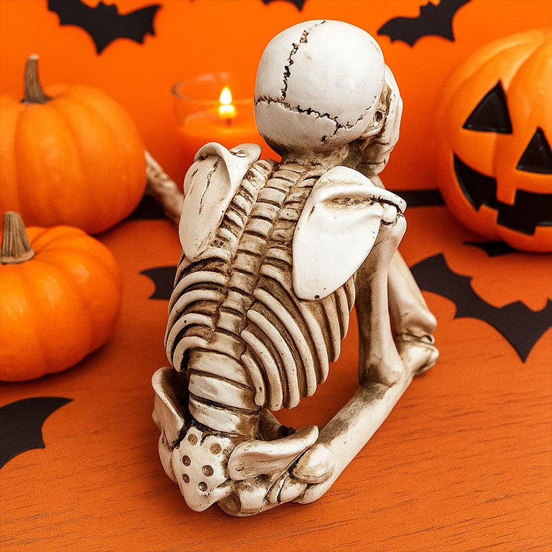 π Halloween Three Wise Skeletons Resin Figurines π