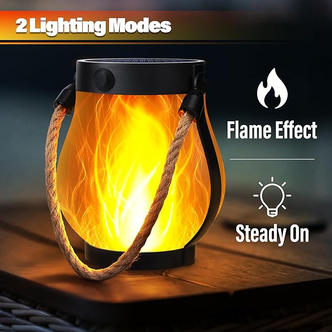 ✨Last Day 49% OFF-Dancing flame Solar Lantern Outdoor Lights