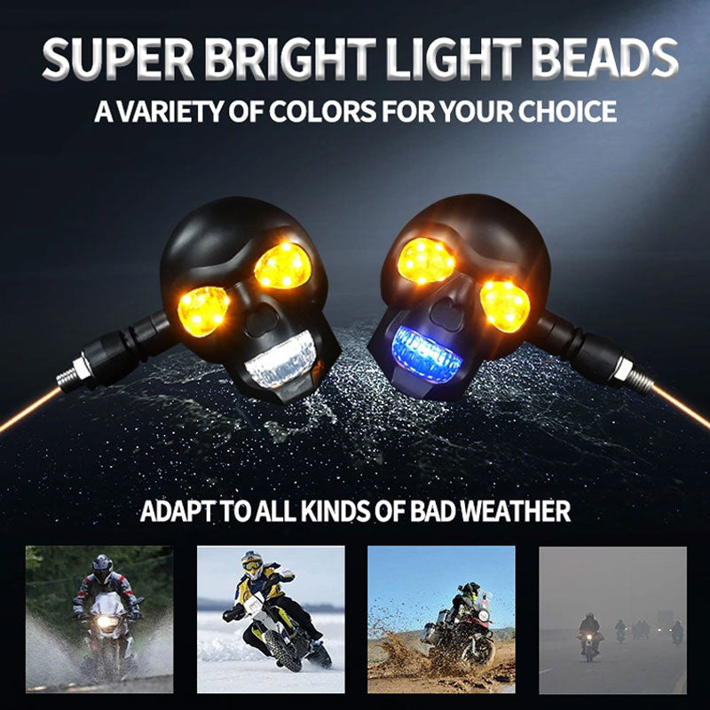 💀 Skull LED Turn Signal Lights