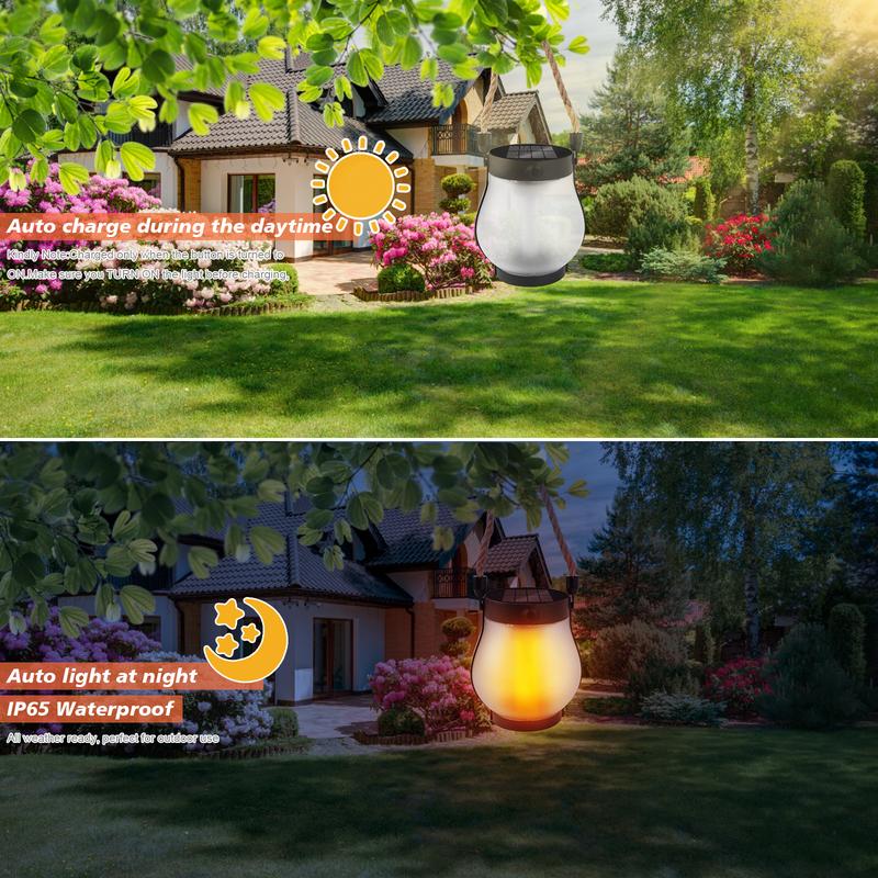 ✨Last Day 49% OFF-Dancing flame Solar Lantern Outdoor Lights