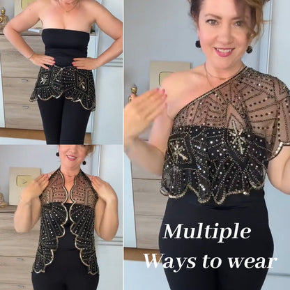 Sequin Beaded Cape