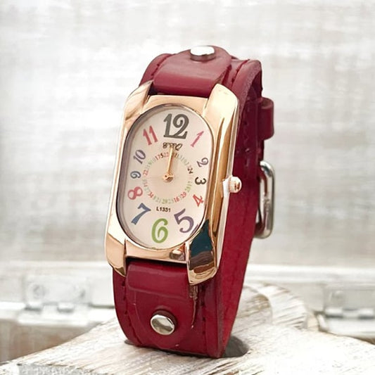 🎁Vintage Leather Quartz Stone Women's Watch